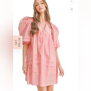 Mable Mini Puff Sleeve Dress- Never Worn!